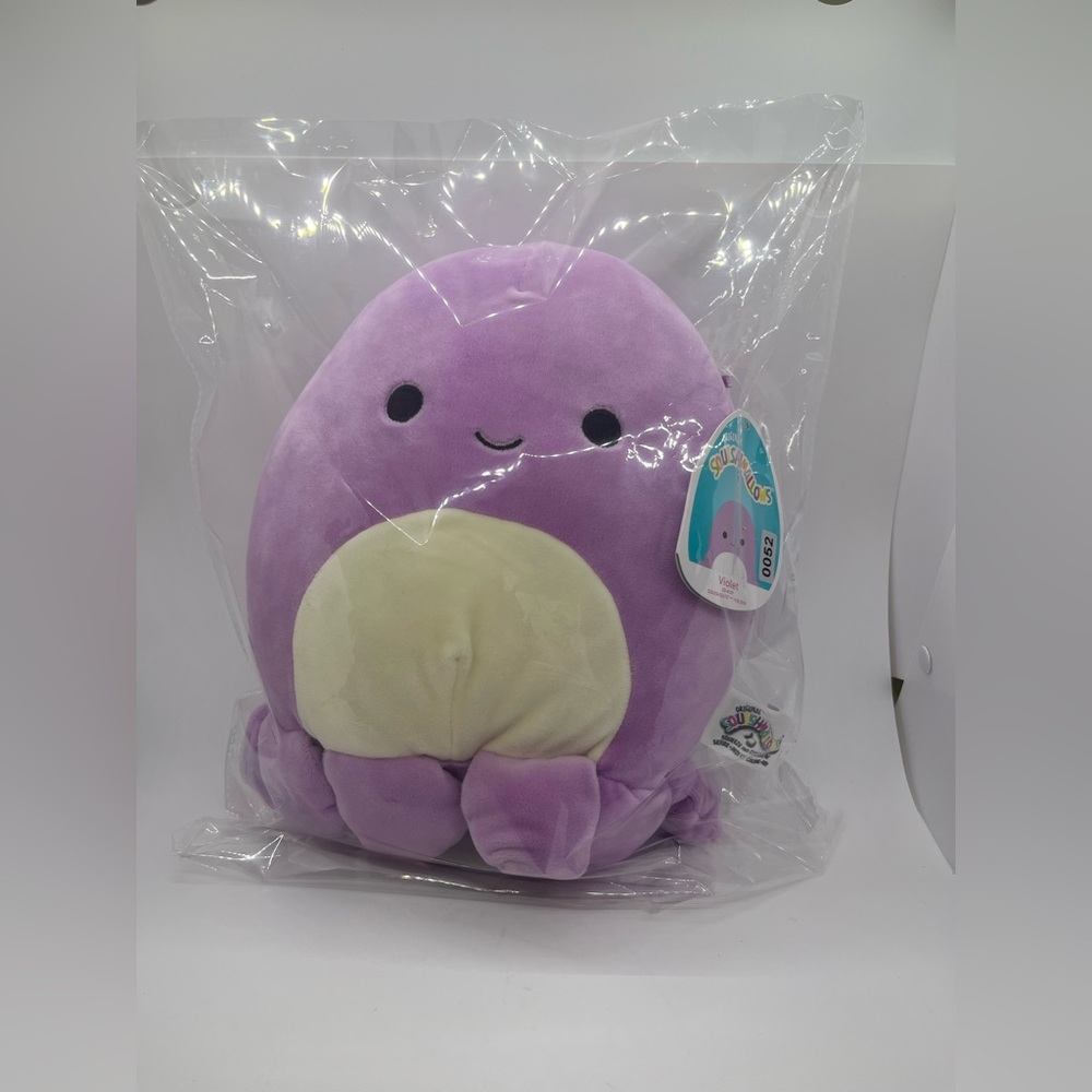 Squishmallows Violet the Purple Octopus 8" Plush Kellytoy Stuffed Animal New NWT